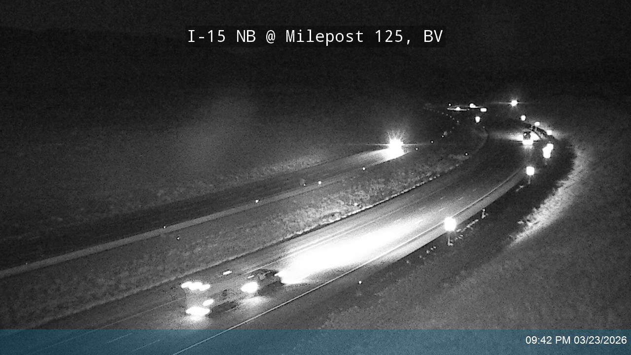 I-15 NB @ Milepost 125, BV live webcam