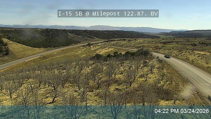 I-15 SB @ Milepost 122.87, BV live webcam