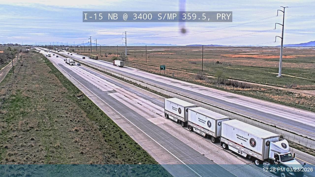 I-15 NB @ 3400 S / MP 359.5, PRY live webcam