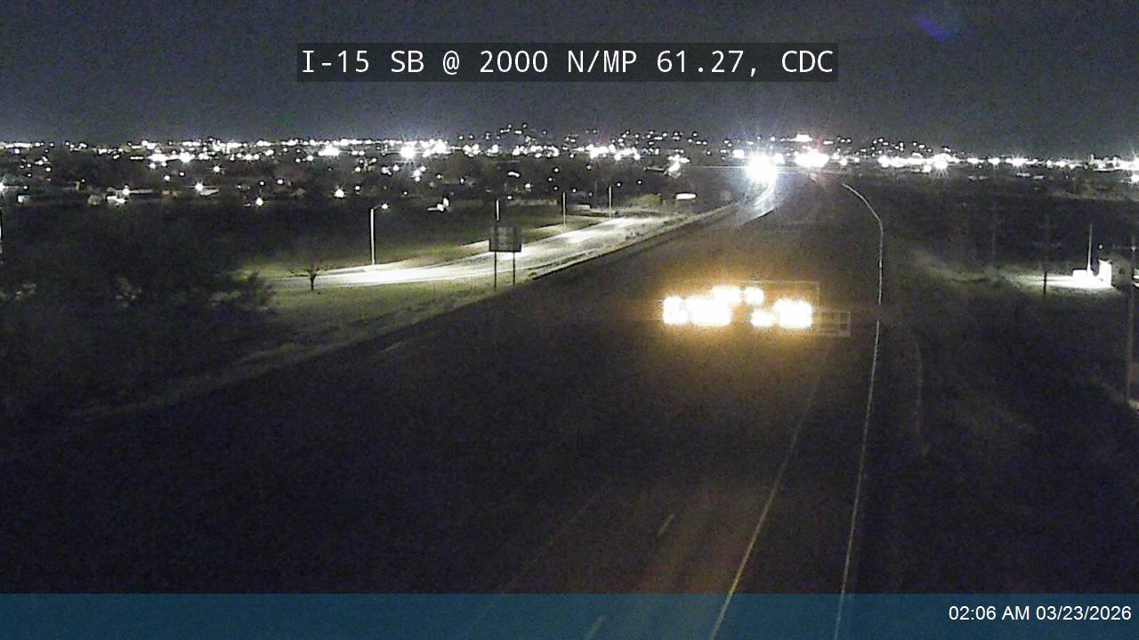 I-15 SB @ 2000 N / MP 61.27, CDC live webcam
