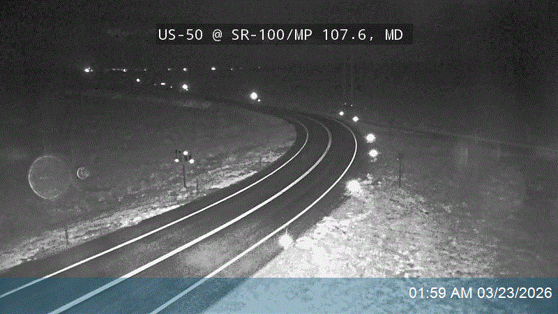 US-50 @ SR-100 / MP 107.6, MD live webcam