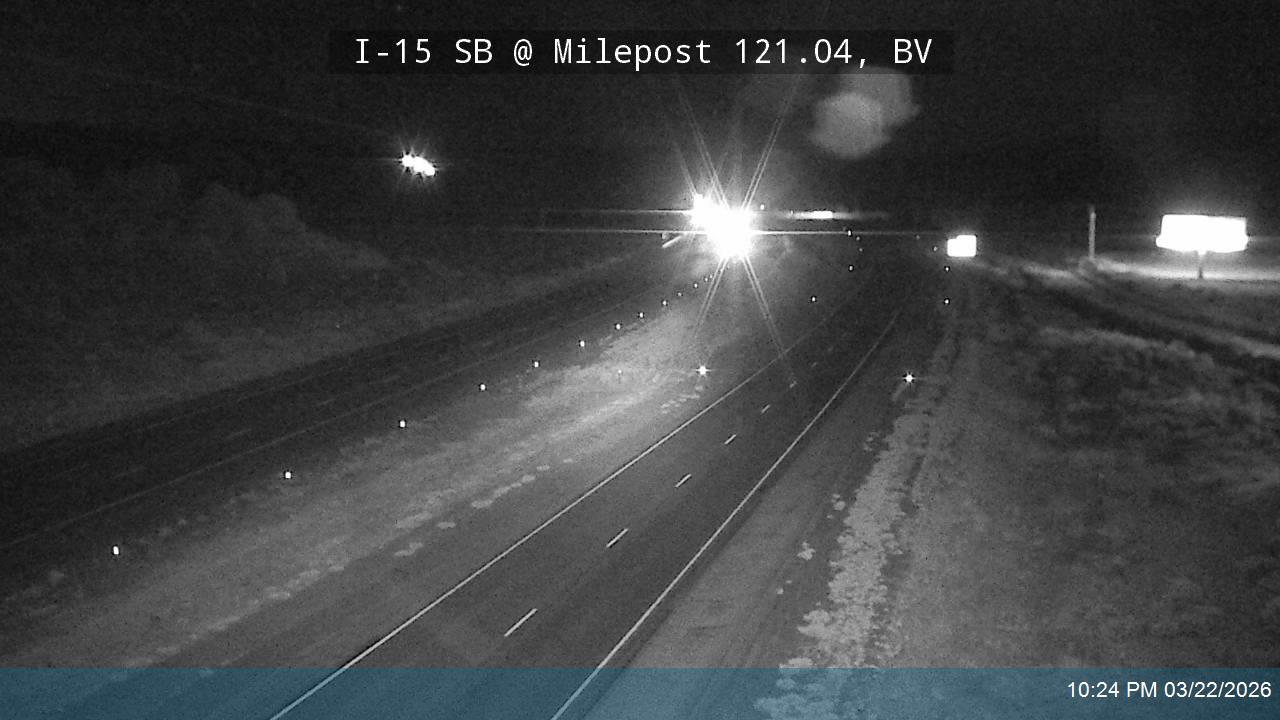 I-15 SB @ Milepost 121.04, BV live webcam
