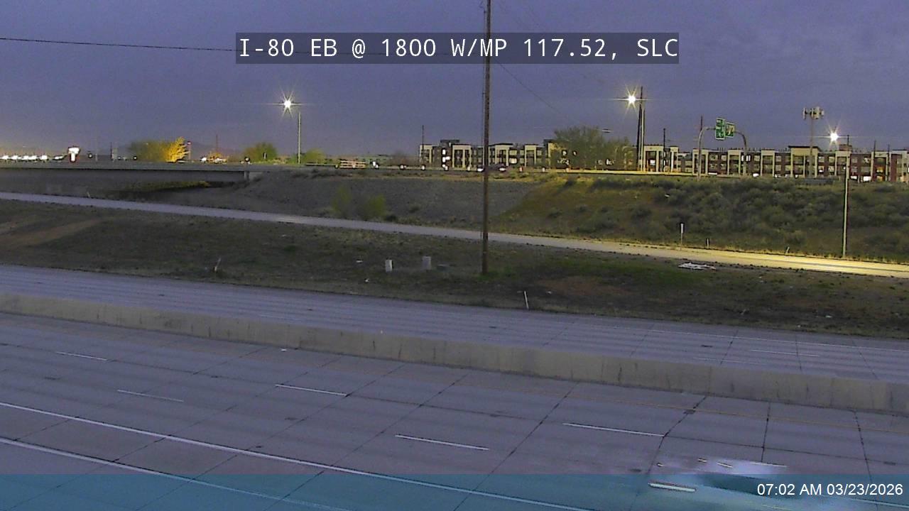 I-80 EB @ 1800 W / MP 117.52, SLC live webcam
