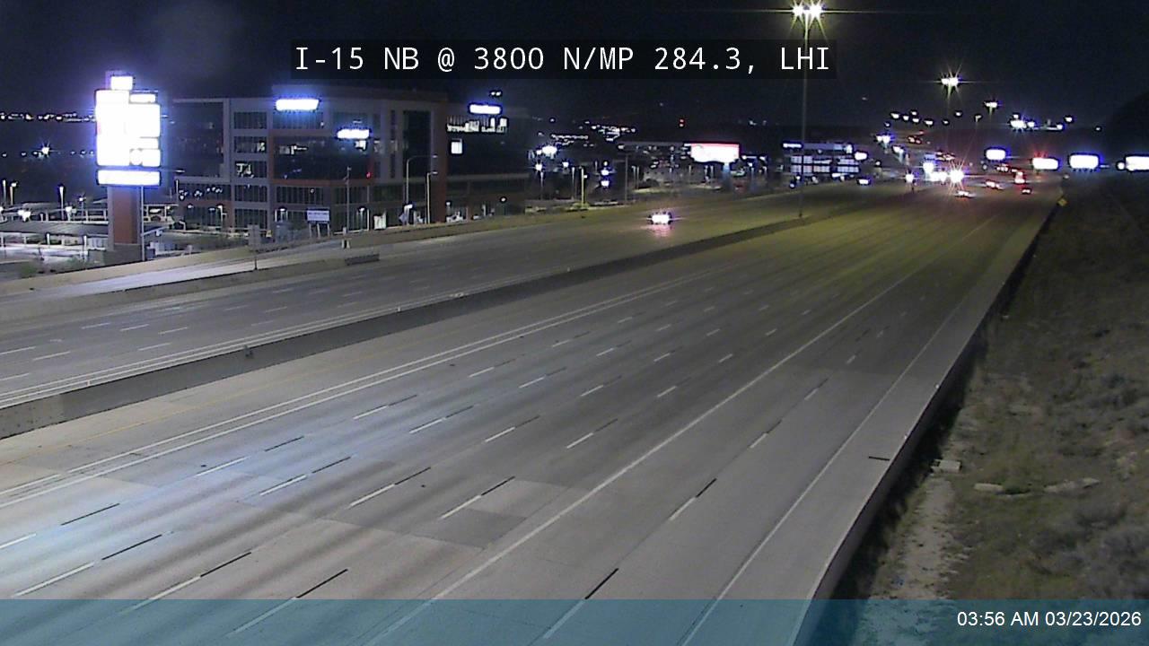 I-15 NB @ 3800 N / Adobe Way / MP 284.3, LHI live webcam