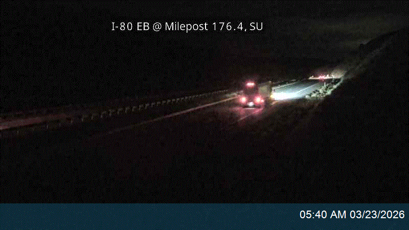 I-80 EB @ Milepost 176.4, SU live webcam