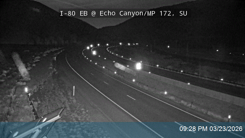 I-80 EB @ Echo Canyon / MP 172, SU live webcam