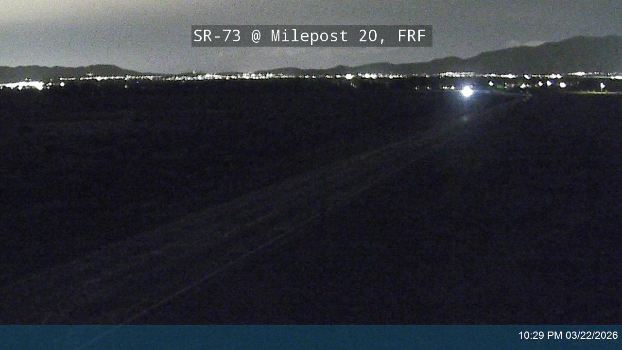 SR-73 @ Milepost 20, FRF live webcam