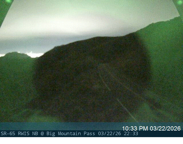 SR-65 RWIS NB @ Big Mountain Pass / SL-MN Co Line / MP 8.4, SL live webcam