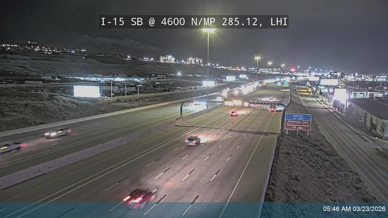I-15 SB @ 4600 N / MP 285.12, LHI live webcam