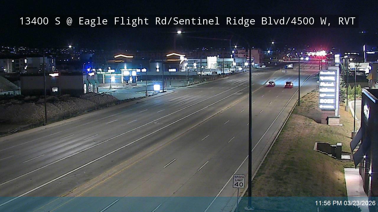 13400 S @ Eagle Flight Rd / Sentinal Ridge Blvd / 4500 W, RVT live webcam