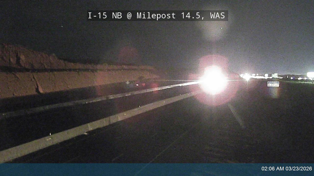 I-15 NB @ Milepost 14.5, WAS live webcam