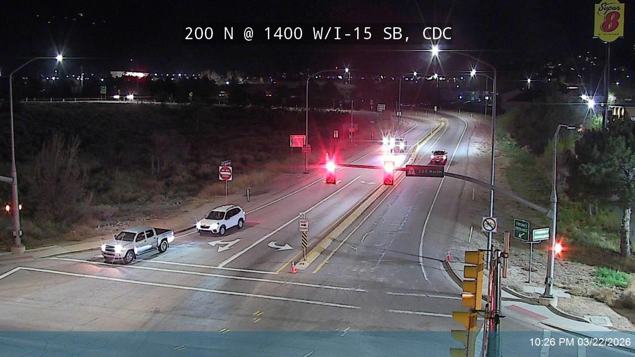 200 N / Freedom Blvd / SR-56 @ 1400 W / I-15 SB Ramps, CDC live webcam