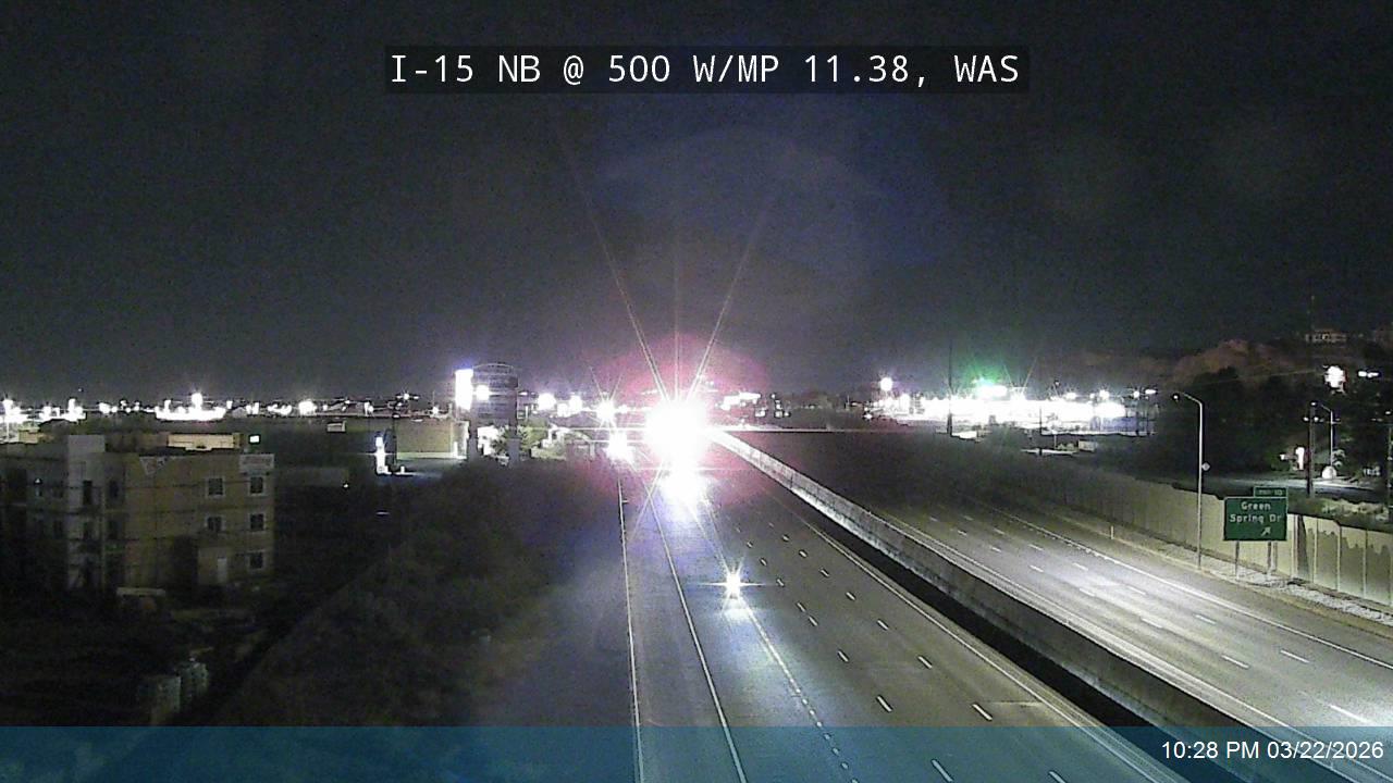 I-15 NB @ 500 W / MP 11.38, WAS live webcam