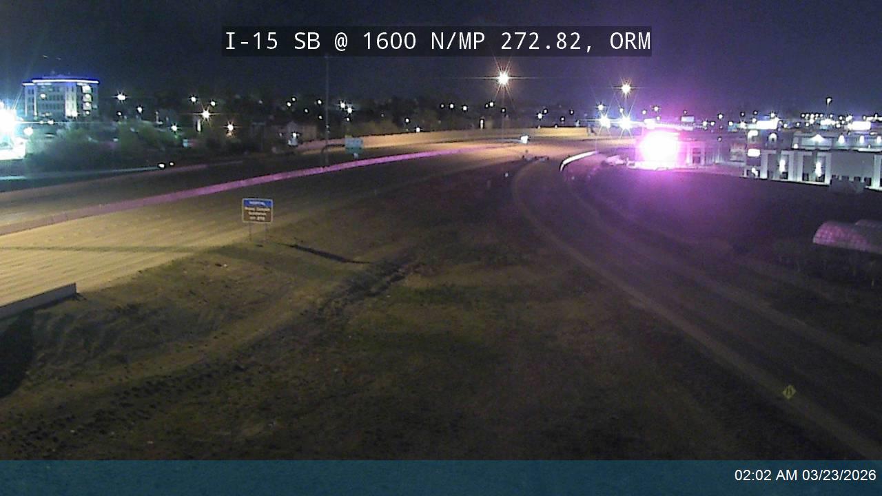 I-15 SB @ 1600 N / SR-241 / MP 272.82, ORM live webcam