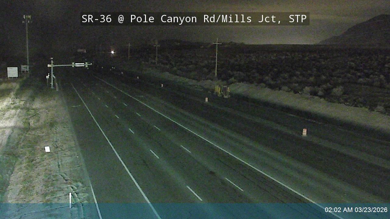 SR-36 @ Pole Canyon Rd / Mills Jct, STP live webcam