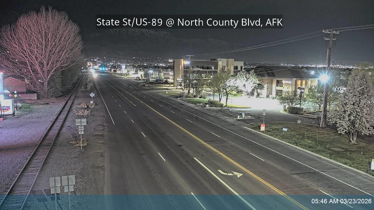 State St / US-89 @ North County Blvd / 1100 E / SR-129, AFK live webcam
