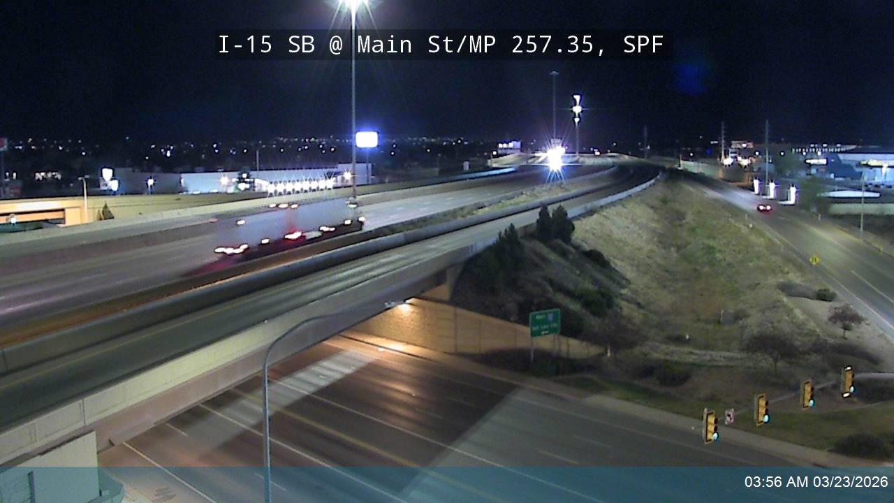 I-15 SB @ Main St / SR-156 / MP 257.35, SPF live webcam