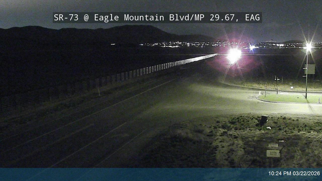 SR-73 @ Eagle Mountain Blvd / MP 29.67, EAG live webcam