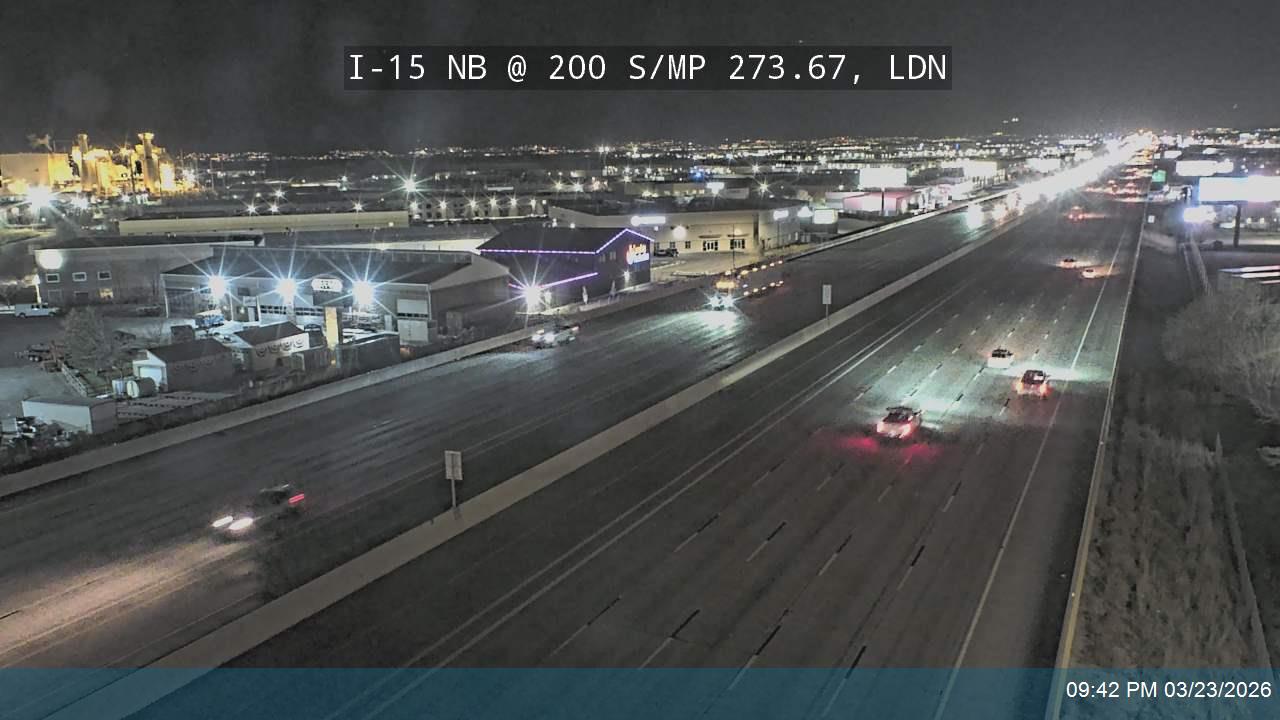 I-15 NB @ 200 S / MP 273.67, LDN live webcam