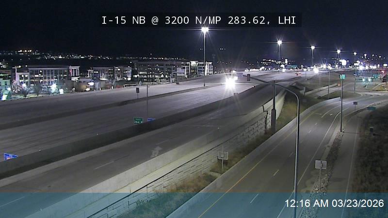 I-15 NB @ 3200 N / MP 283.62, LHI live webcam