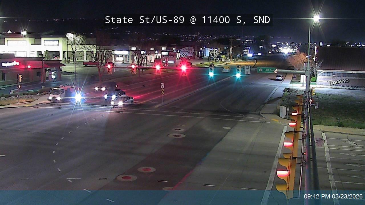 State St / US-89 @ 11400 S / SR-175, SND live webcam