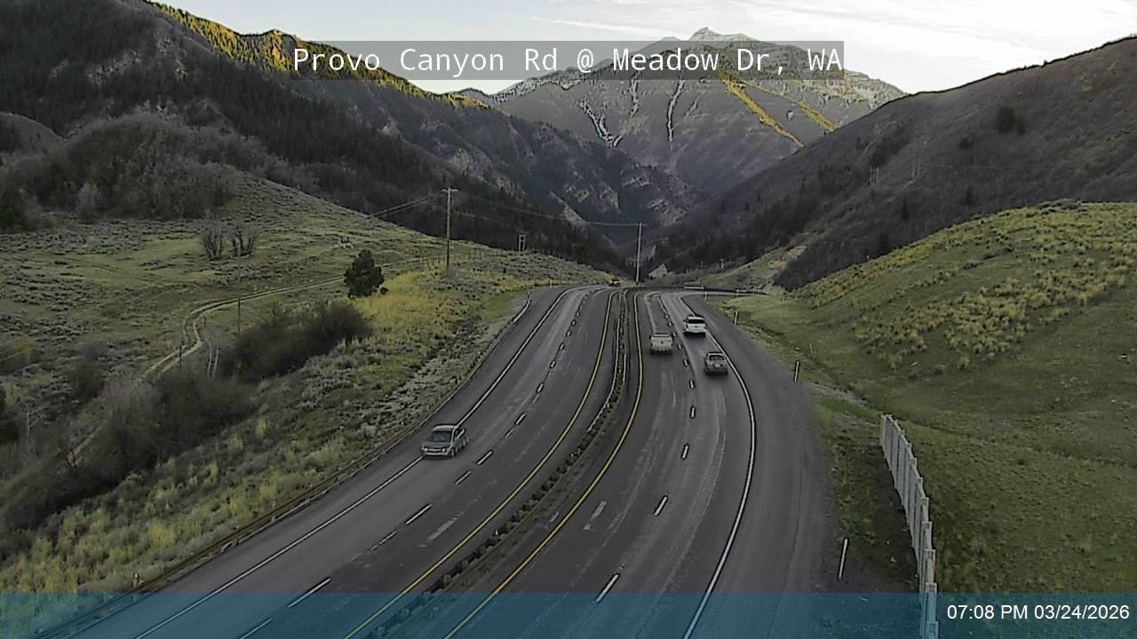 Provo Canyon Rd / US-189 @ Meadow Dr / MP 16.25, WA live webcam