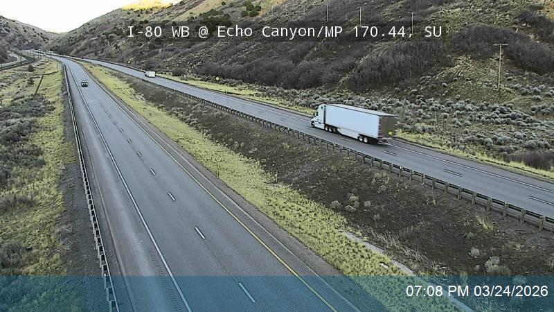 I-80 WB @ Echo Canyon / MP 170.44, SU live webcam