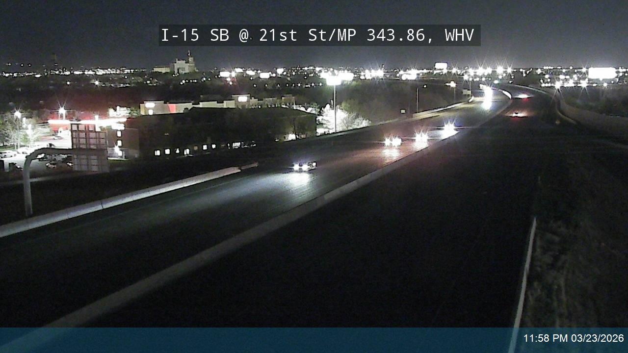 I-15 SB @ 21st St / SR-104 / MP 343.86, WHV live webcam