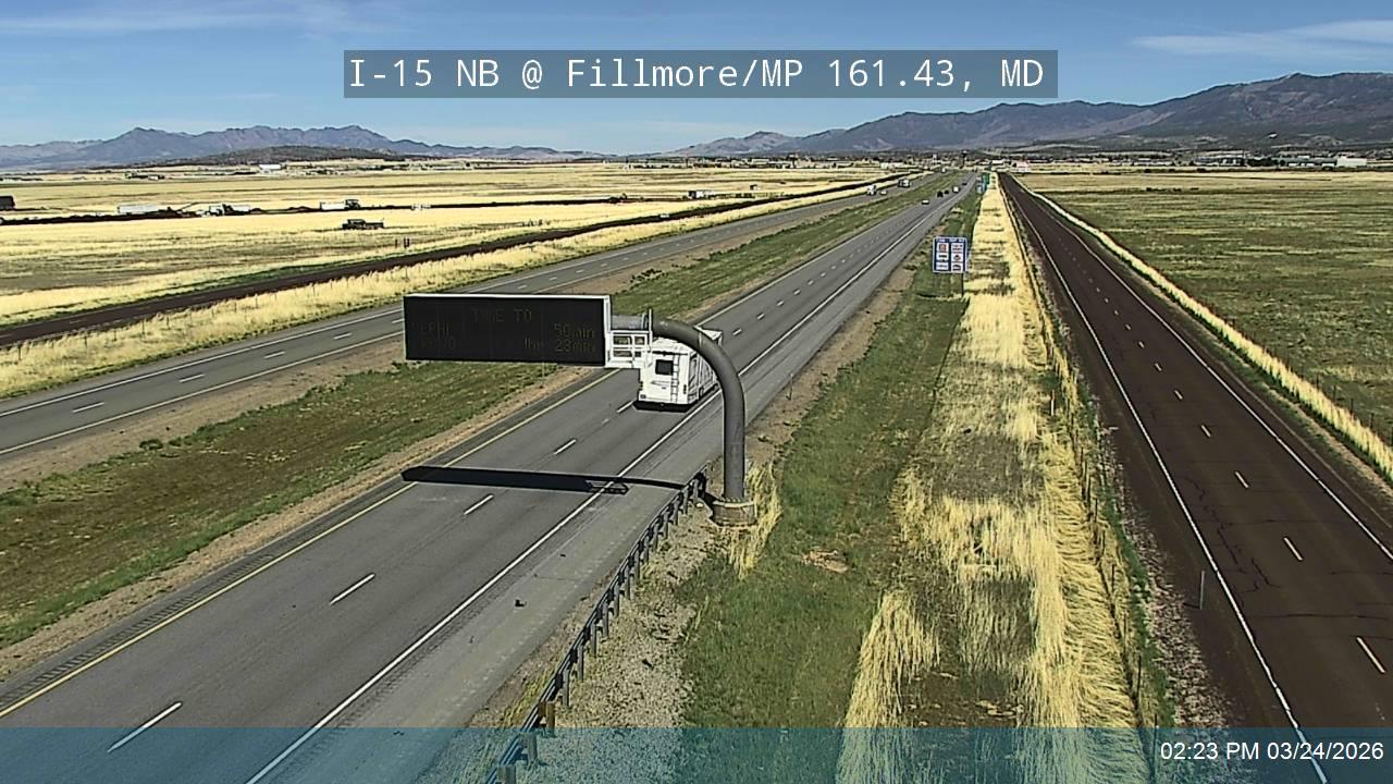 I-15 NB @ Fillmore / MP 161.43, MD live webcam