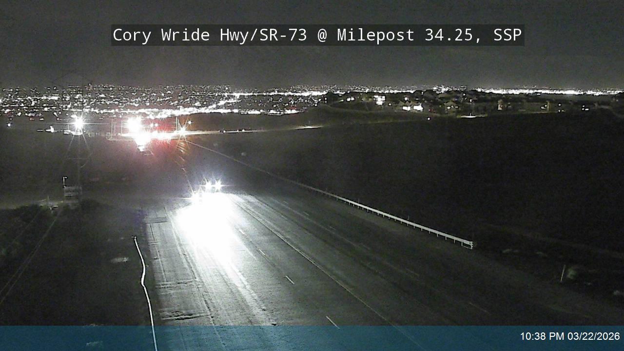 Cory Wride Hwy / SR-73 @ Milepost 34.25, SSP live webcam