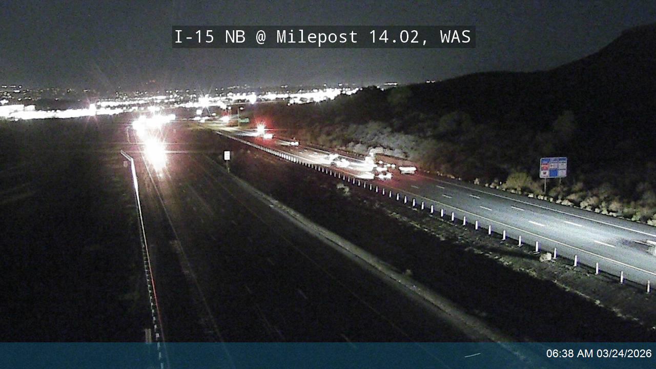 I-15 NB @ Milepost 14.02, WAS live webcam
