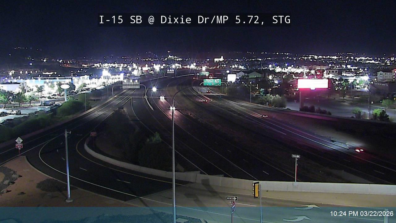 I-15 SB @ Dixie Dr / MP 5.72, STG live webcam
