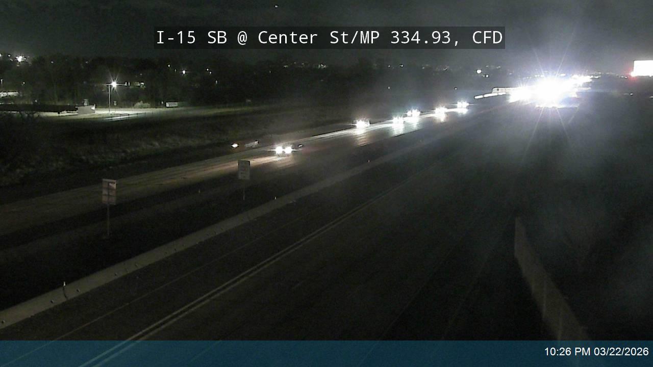 I-15 SB @ Center St / MP 334.93, CFD live webcam