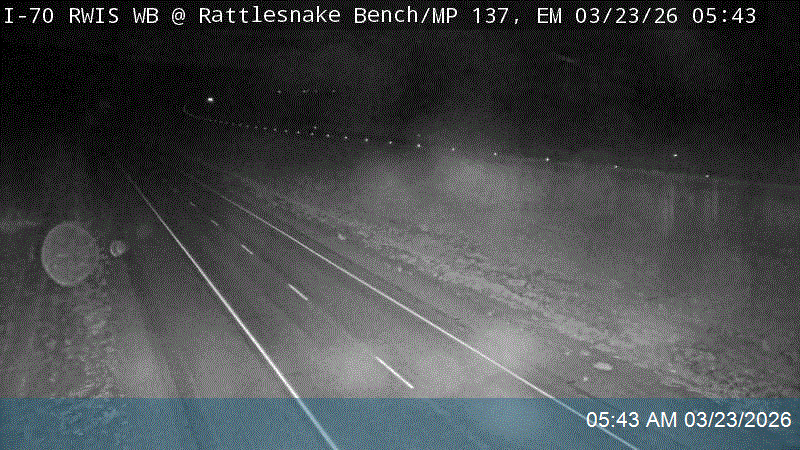 I-70 RWIS WB @ Rattlesnake Bench / MP 137.07, EM live webcam