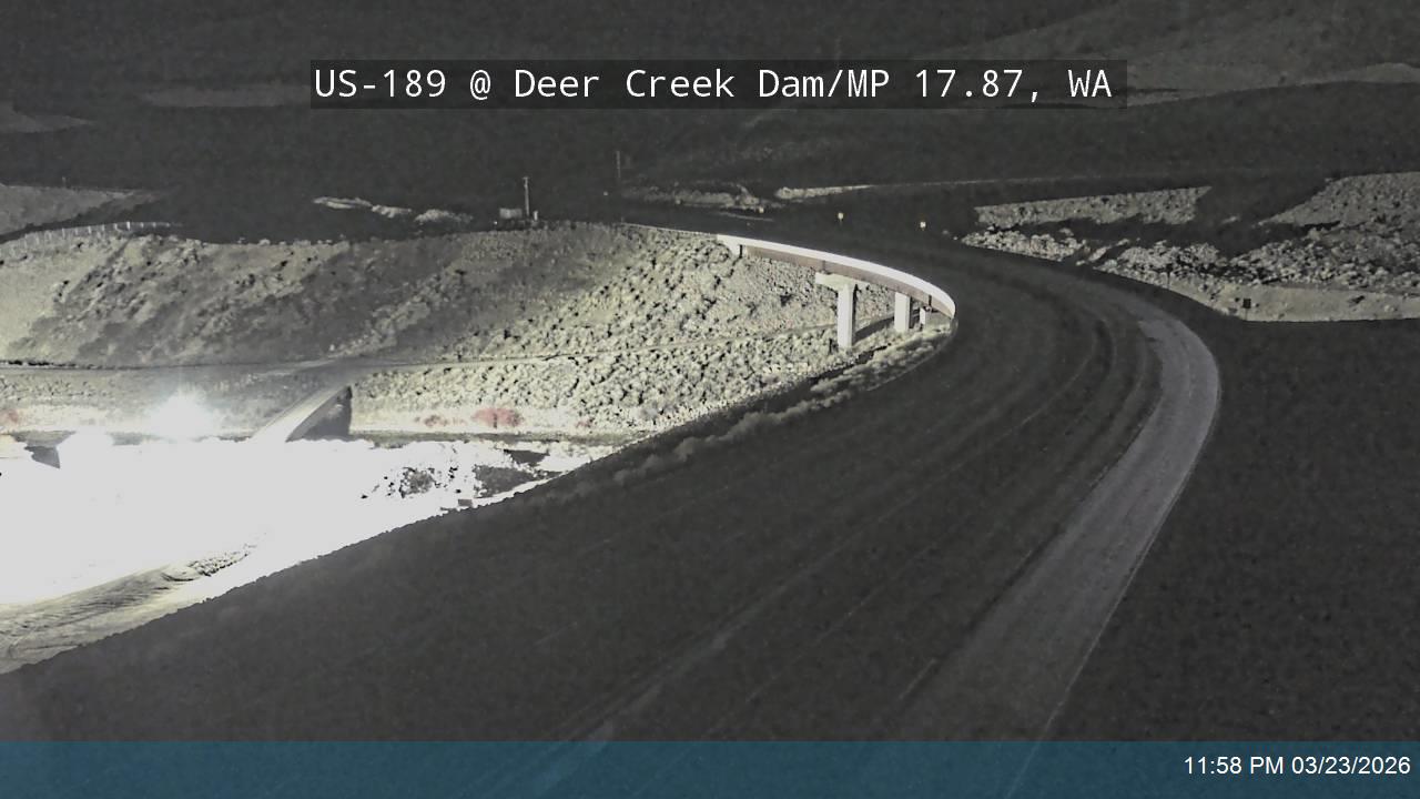 US-189 @ Deer Creek Dam / MP 17.87, WA live webcam