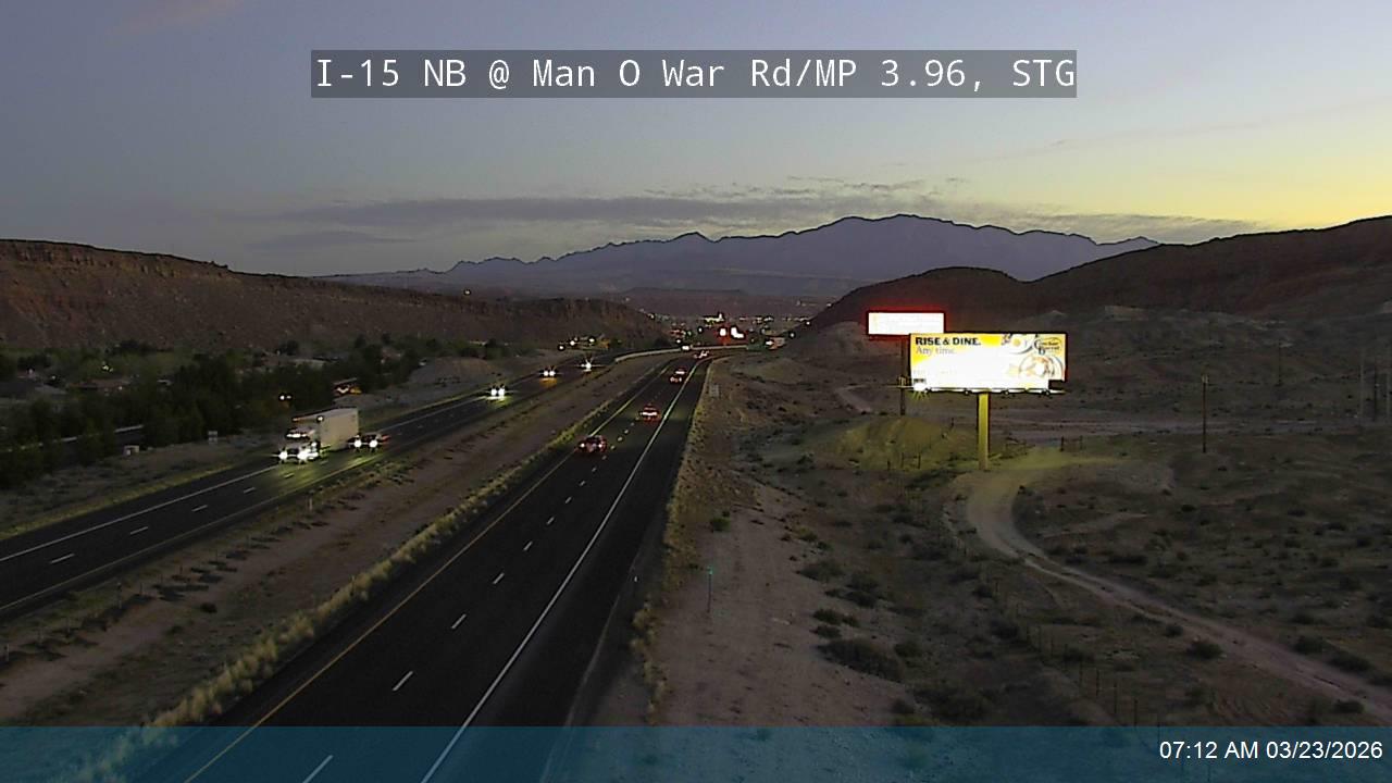 I-15 NB @ Man O War Rd / MP 3.96, STG live webcam