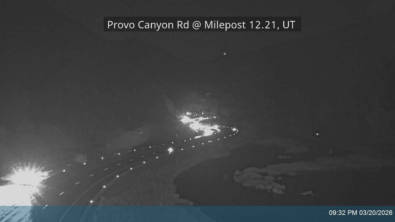 Provo Canyon Rd / US-189 @ Milepost 12.21, UT live webcam