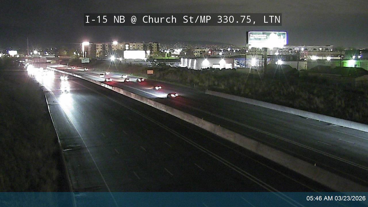 I-15 NB @ Church St / MP 330.75, LTN live webcam