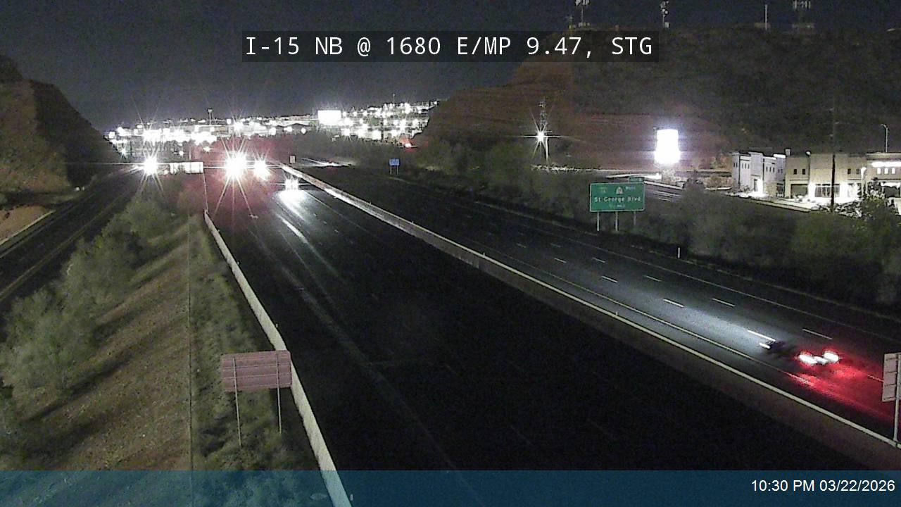 I-15 NB @ 1680 E / MP 9.47, STG live webcam