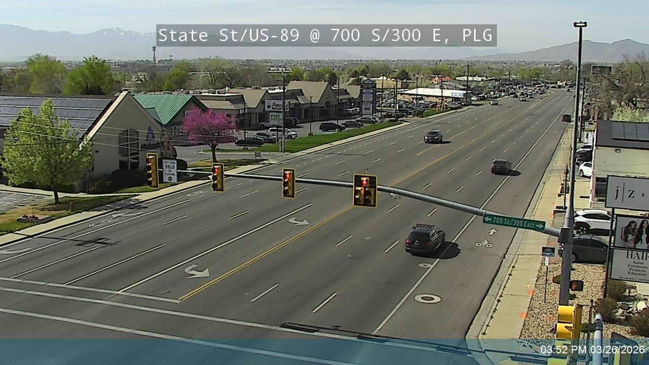 State St / US-89 @ 700 S / 300 E, PLG live webcam
