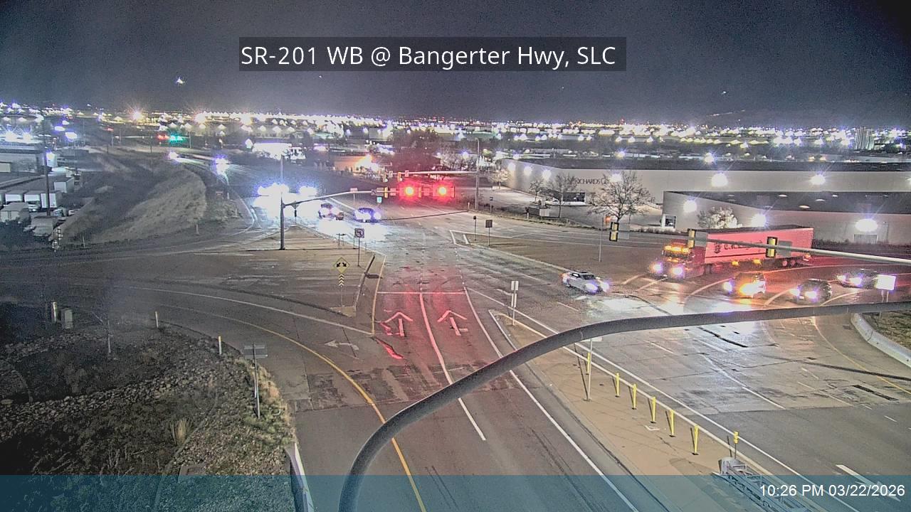 SR-201 WB @ Bangerter Hwy / SR-154 / MP 12.8, SLC live webcam