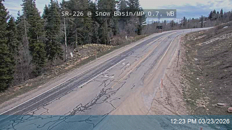SR-226 @ Snow Basin / MP 0.7, WB live webcam
