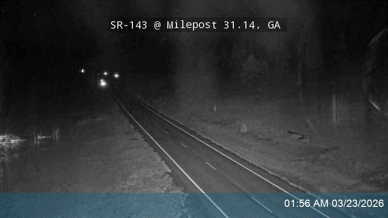 SR-143 @ Milepost 31.14, GA live webcam
