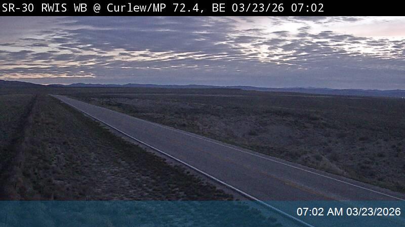 SR-30 RWIS WB @ Curlew Junction / MP 72.36, BE live webcam