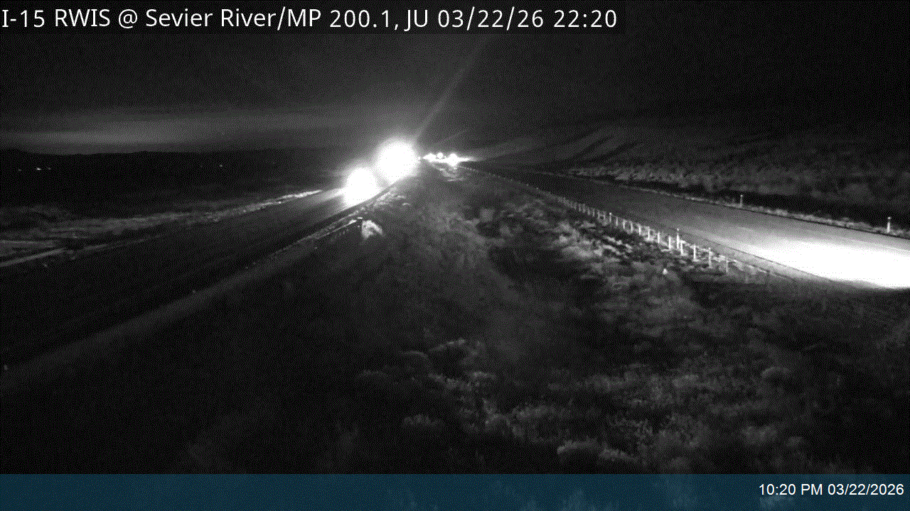I-15 RWIS @ Sevier River / MP 200.11, JU live webcam