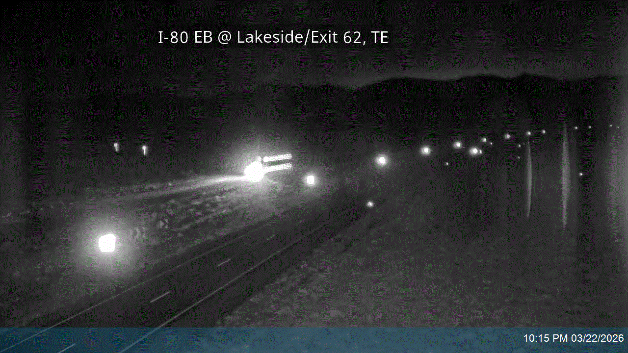 I-80 EB @ Lakeside / Exit 62, TE live webcam