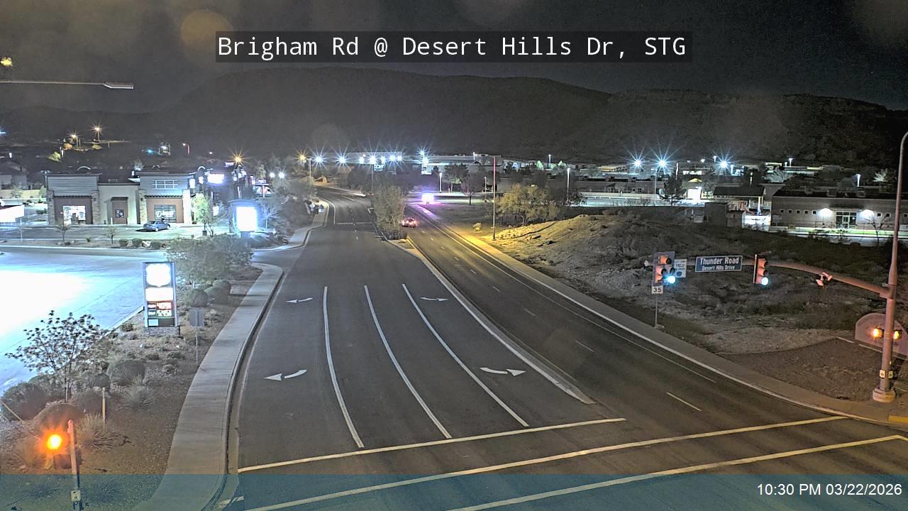 Brigham Rd @ Desert Hills Dr, STG live webcam