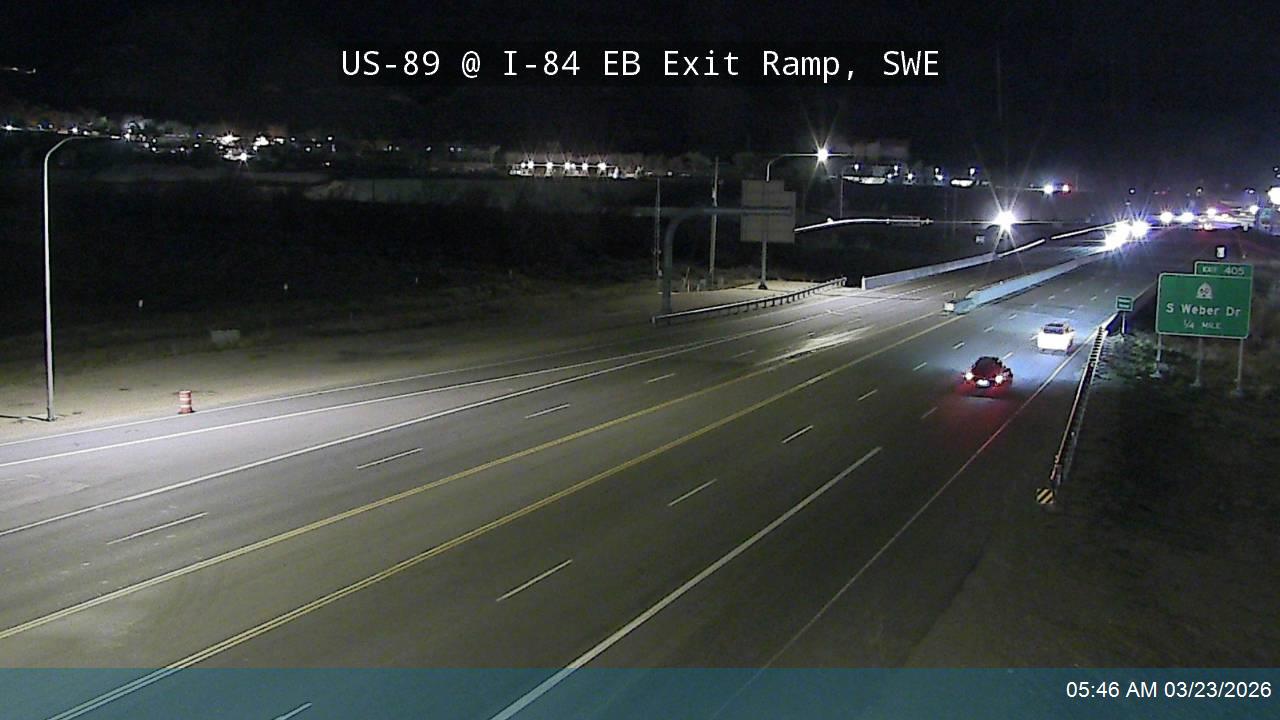 US-89 @ I-84 EB Exit Ramp, SWE live webcam