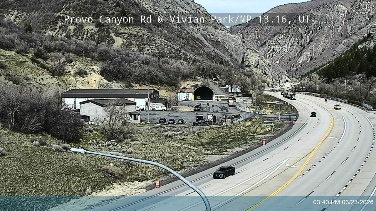 Provo Canyon Rd / US-189 @ Vivian Park / MP 13.16, UT live webcam