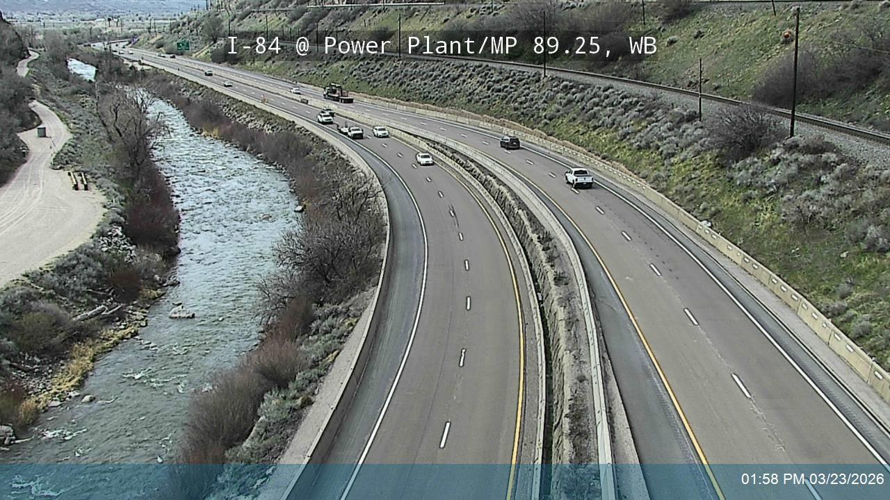 I-84 / Weber Canyon @ Power Plant / MP 89.25, WB live webcam